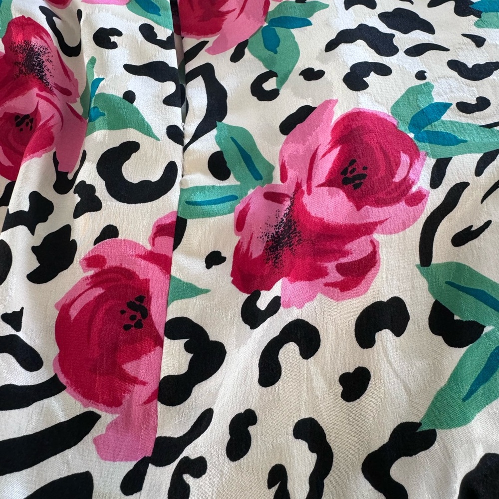Vintage A.J. BARI Floral and Animal Print Dress - Picture 11 of 15